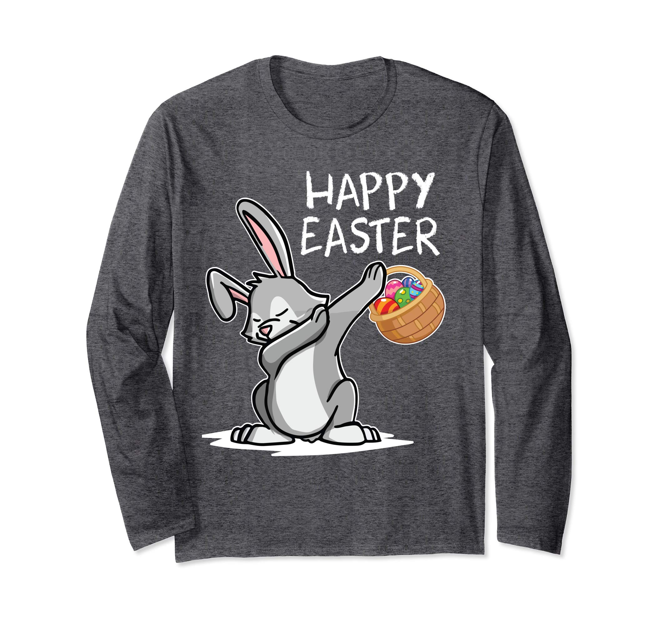 Rabbit Dabbing Dancing With Easter Eggs Shirt Happy Easter