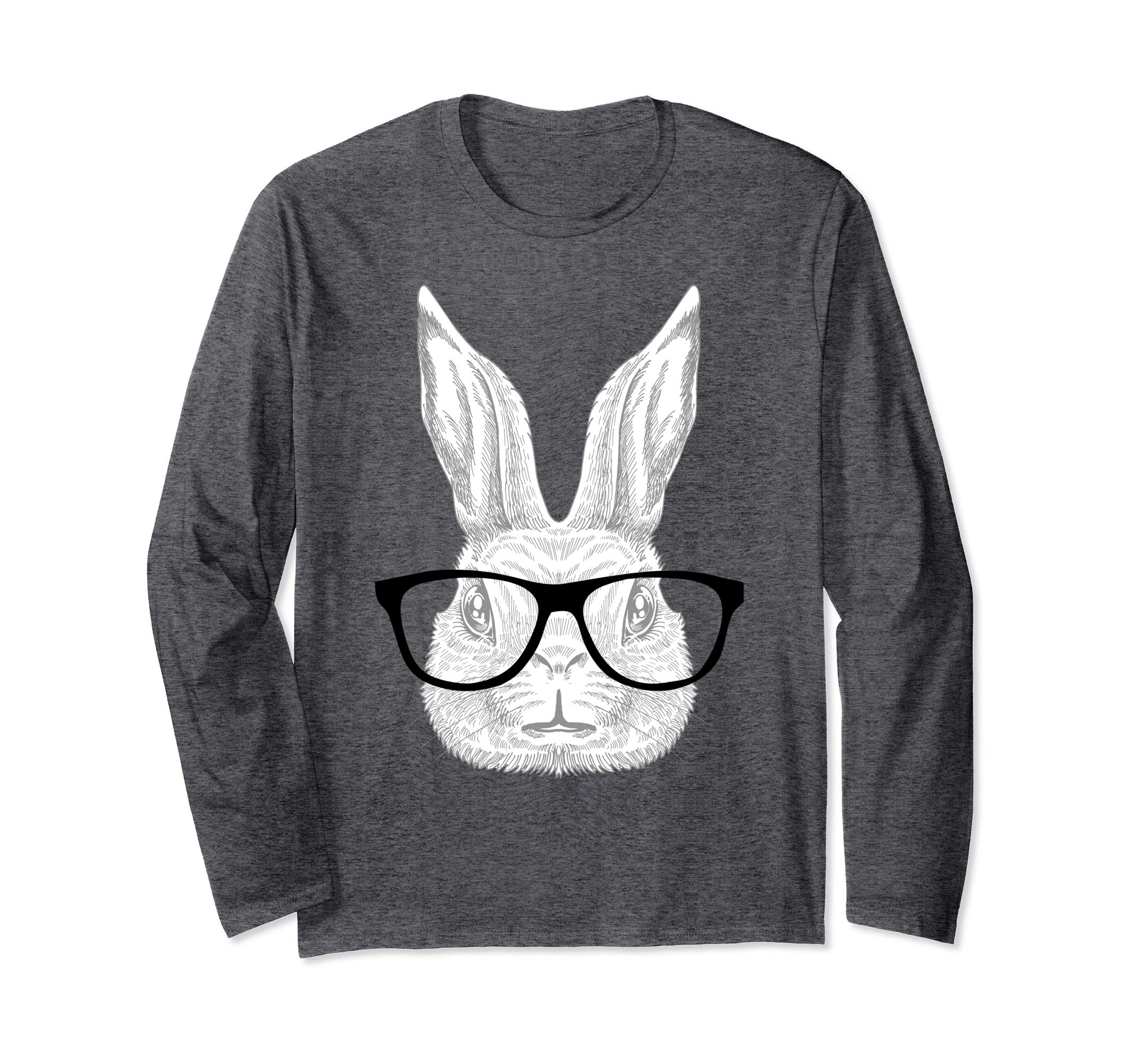 Hipster Bunny Hopster Nerd Glasses Easter Shirt