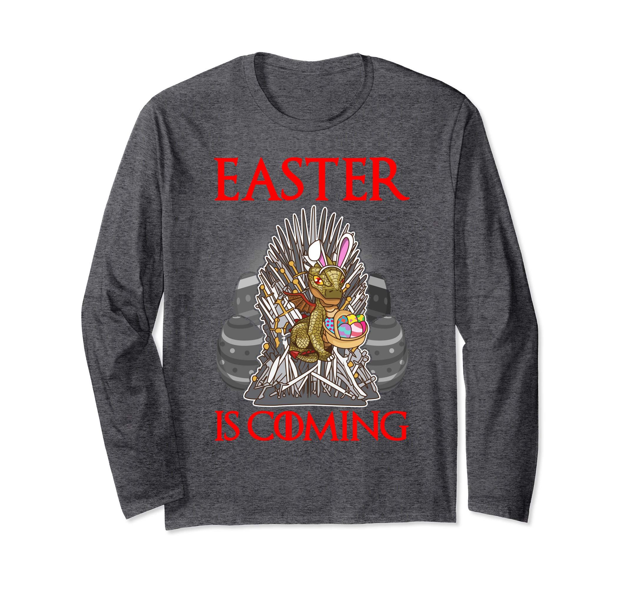 Dragon Easter Is Coming Shirt Iron Bunny Ears Eggs Cute