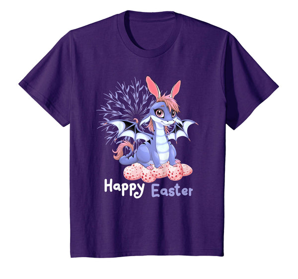 Kids Cute Anime Dragon Bunny Easter Shirt Toddler Girl Boy