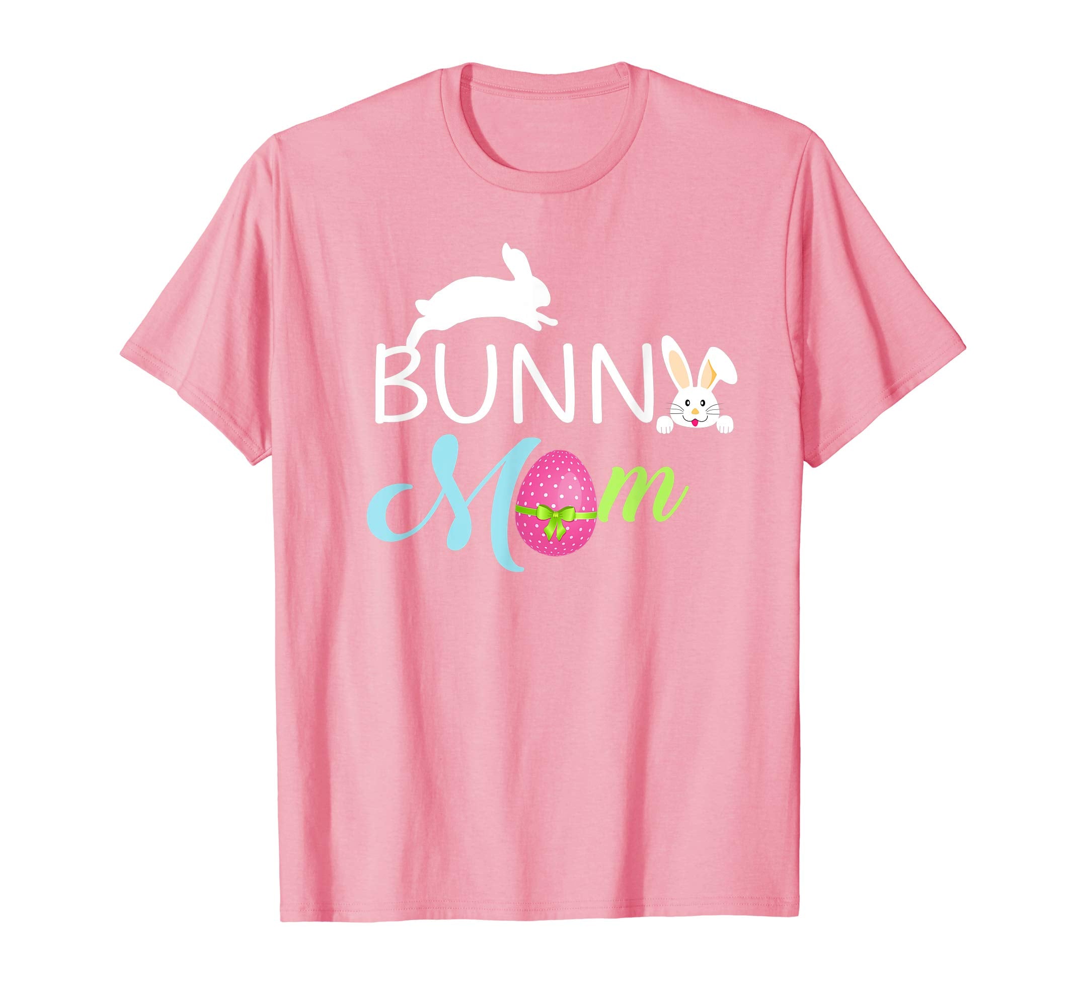 Bunny Mom Funny Bunnies White Rabbit T-Shirt- Easter Mom Tee