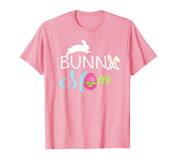 Bunny Mom Funny Bunnies White Rabbit T-Shirt- Easter Mom Tee