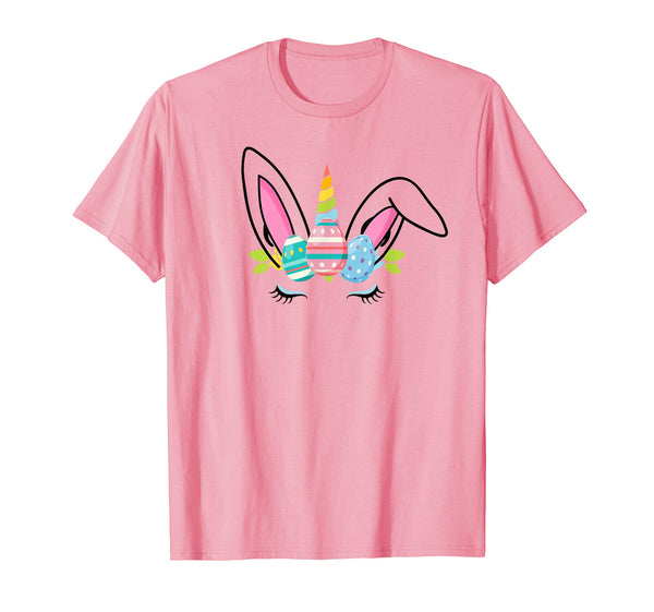 Cute Unicorn face Easter T-Shirt Easter Bunny bunnicorn gift