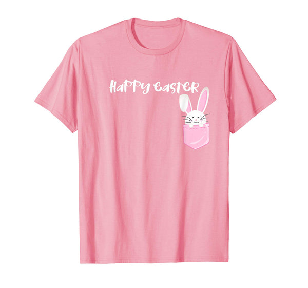 Bunny in the Pocket Happy Easter Tshirt Funny Gift Tee