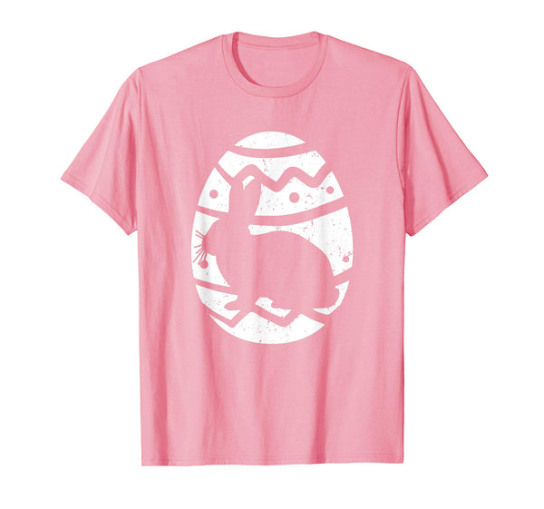 Vintage Rabbit Happy Easter Egg T-Shirt Bunny Easter Gift