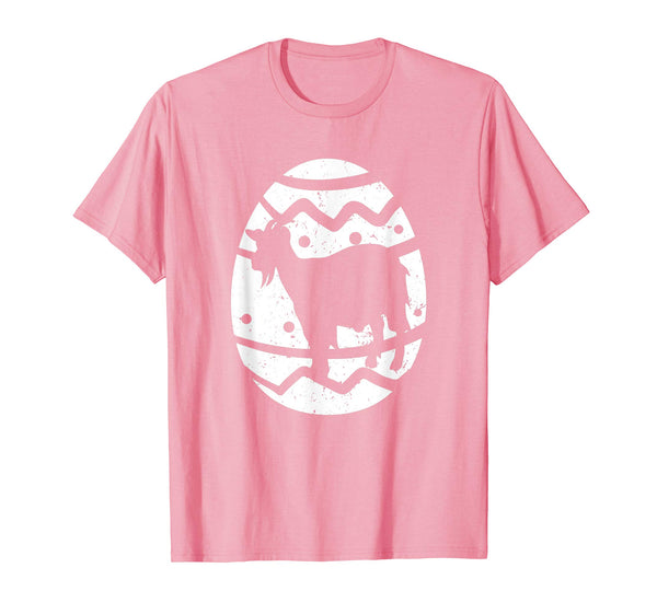 Vintage Goat Happy Easter Egg T-Shirt Goat Easter Gift