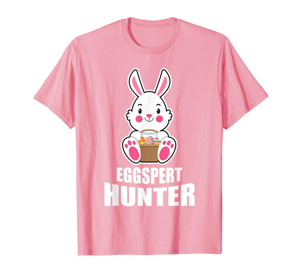 Funny Eggspert Hunter T-Shirt Easter Bunny Gift Tee