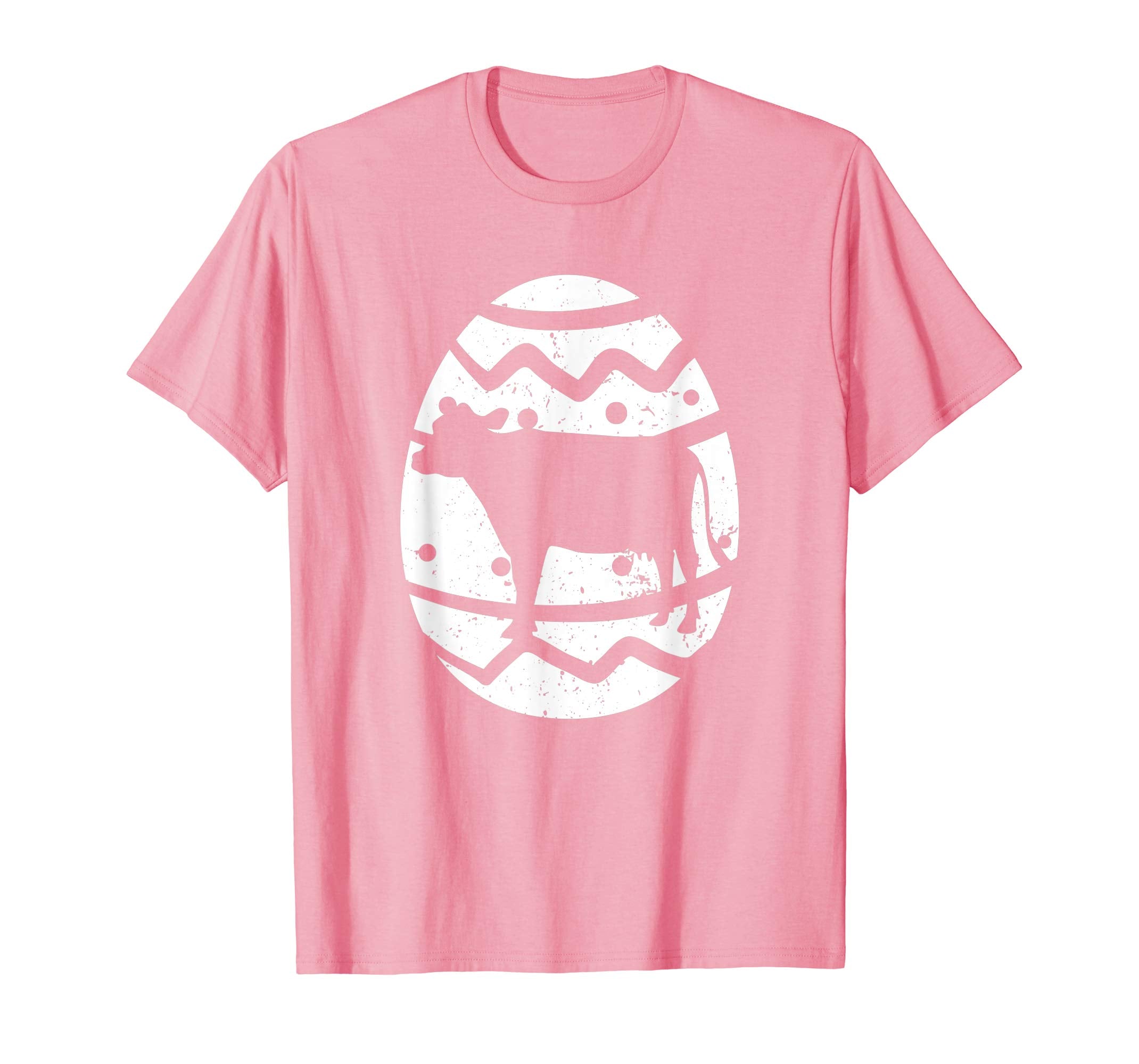 Vintage Cow Happy Easter Egg T-Shirt Cow Easter Gift