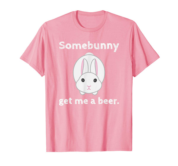 Easter Gift for Men Women Some Bunny Get me a Beer Tshirt