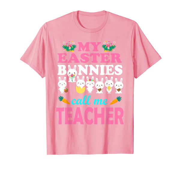 My Easter Bunnies Call Me Teacher Easter Eggs Carrot Shirt