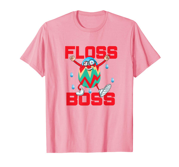 Easter Egg Shirt For Kids Cute Easter Floss Boss Egg