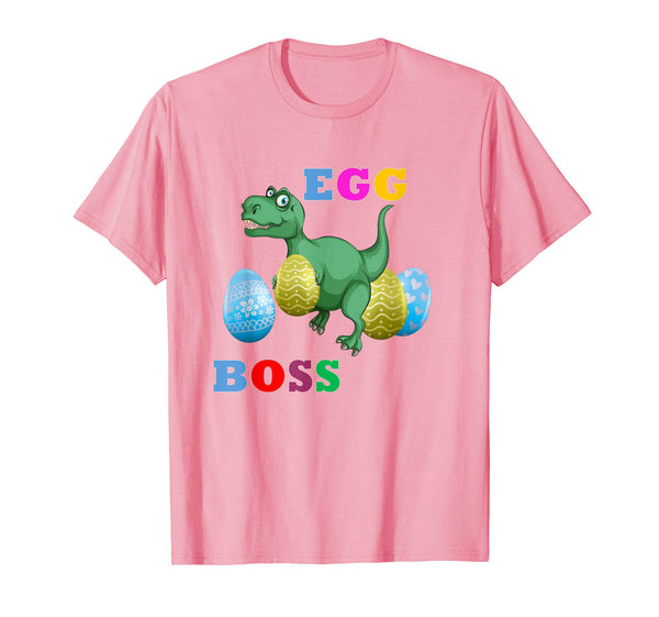 Easter T-Rex Shirt For Kids Cute Easter Dinosaur Eggs Boss
