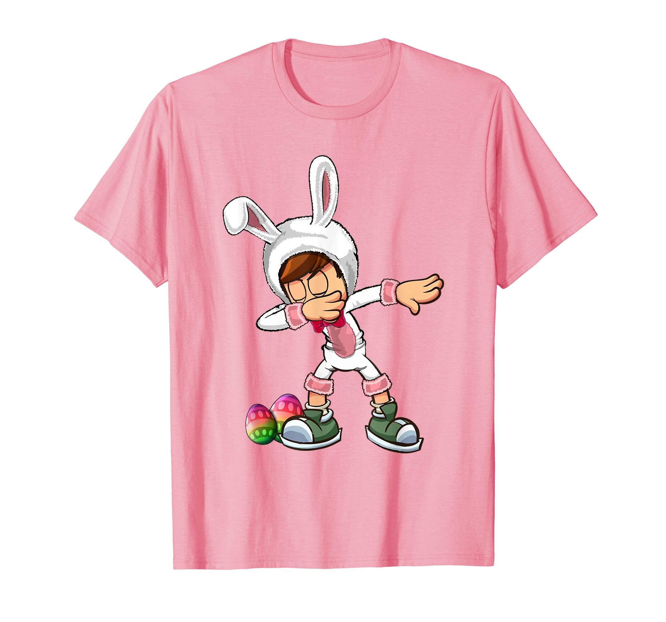 Easter Bunny Kid Dabbing Shirt Funny Easter Gift Boys Girls