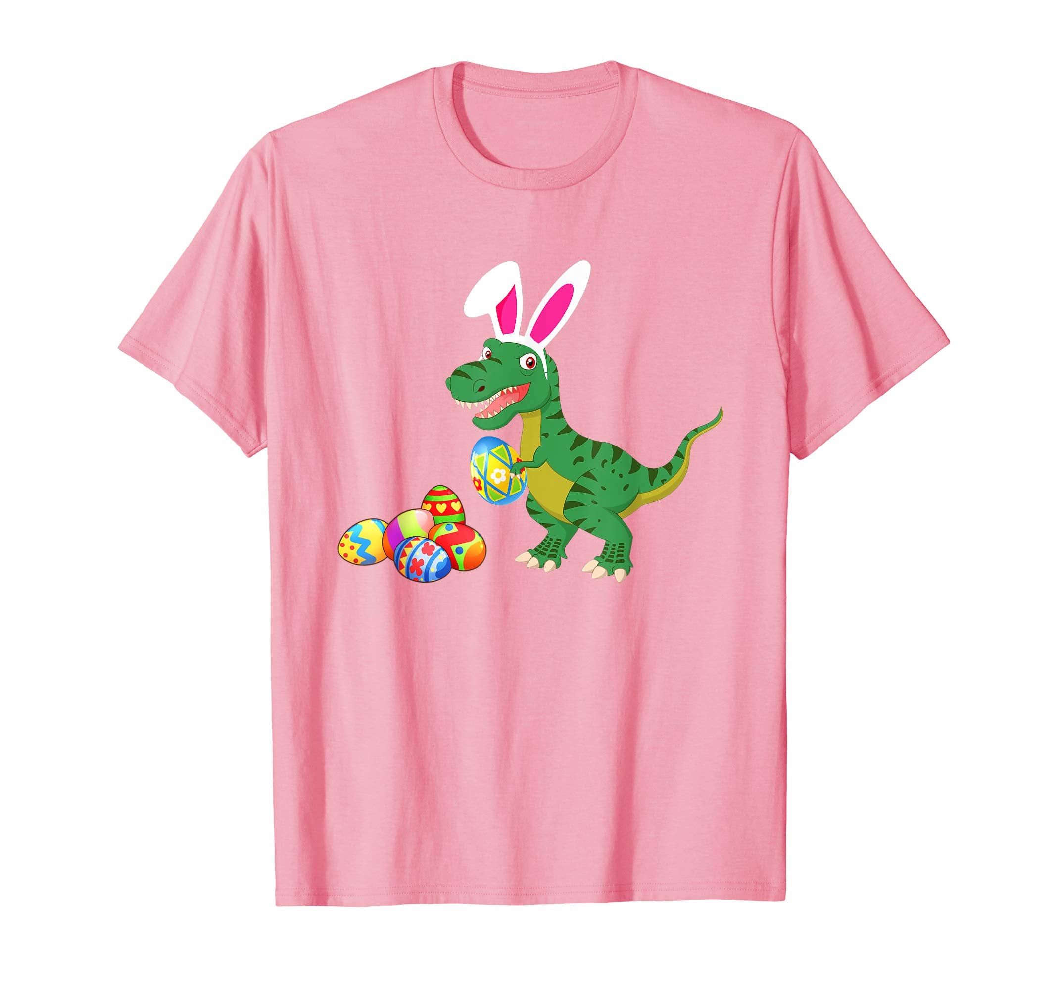 Funny Dinosaur T-rex Bunny with Eggs Easter T shirt