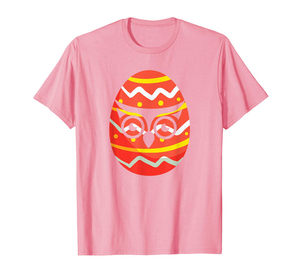 Happy Owl Easter Bunny Egg T-Shirt for Kids Boys Girls