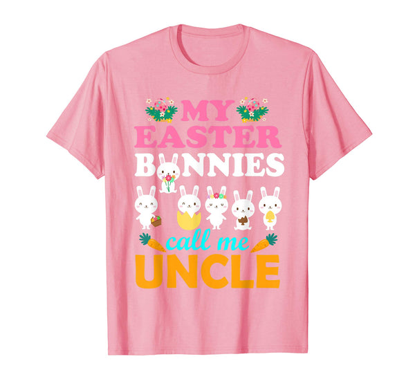 My Easter Bunnies Call Me Uncle Easter Eggs Carrot Shirt