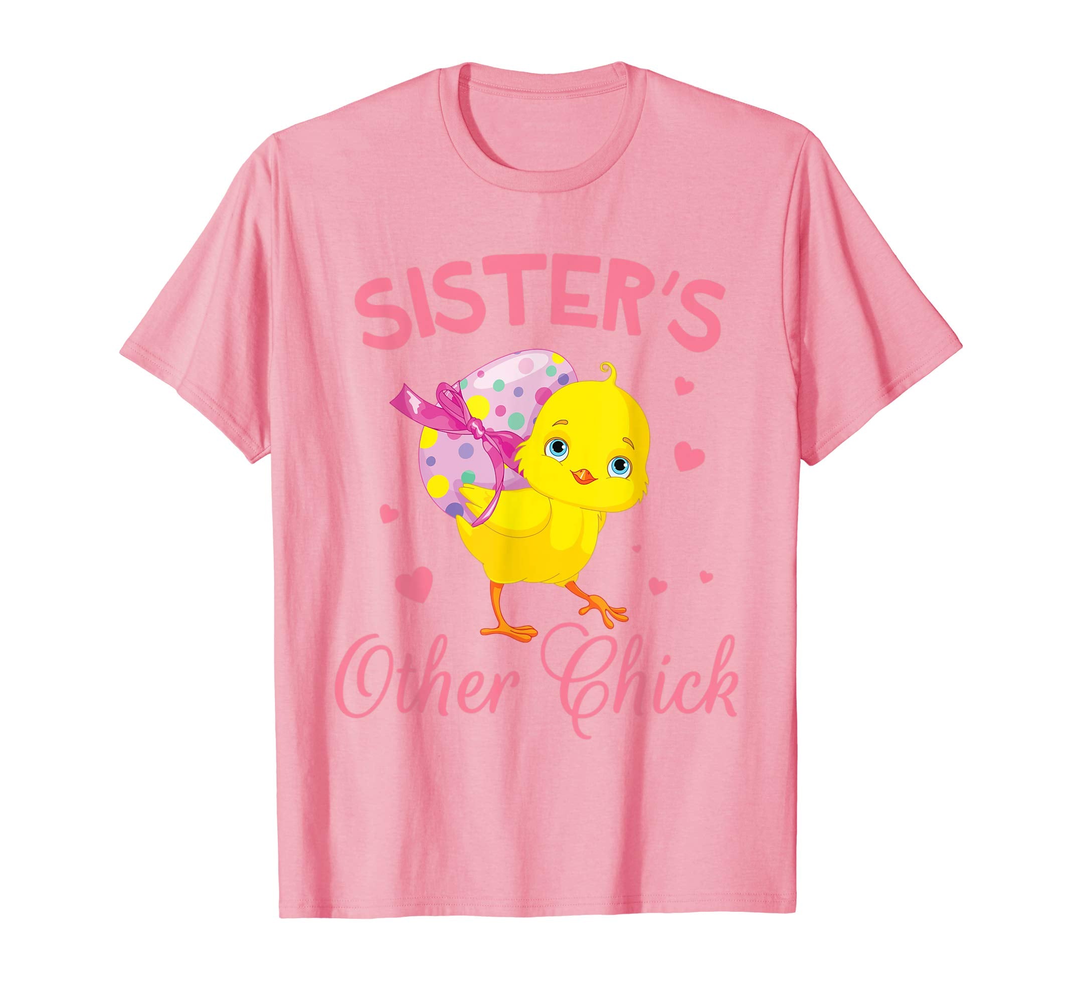 Hearts Chick With Big Easter Egg Shirt Sister's Other Chick