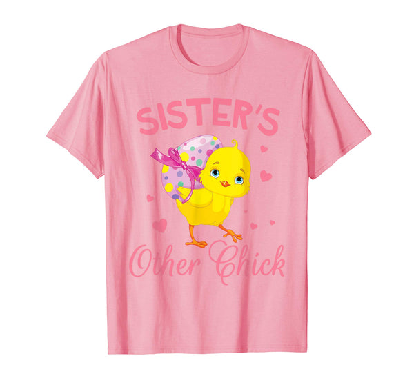 Hearts Chick With Big Easter Egg Shirt Sister's Other Chick