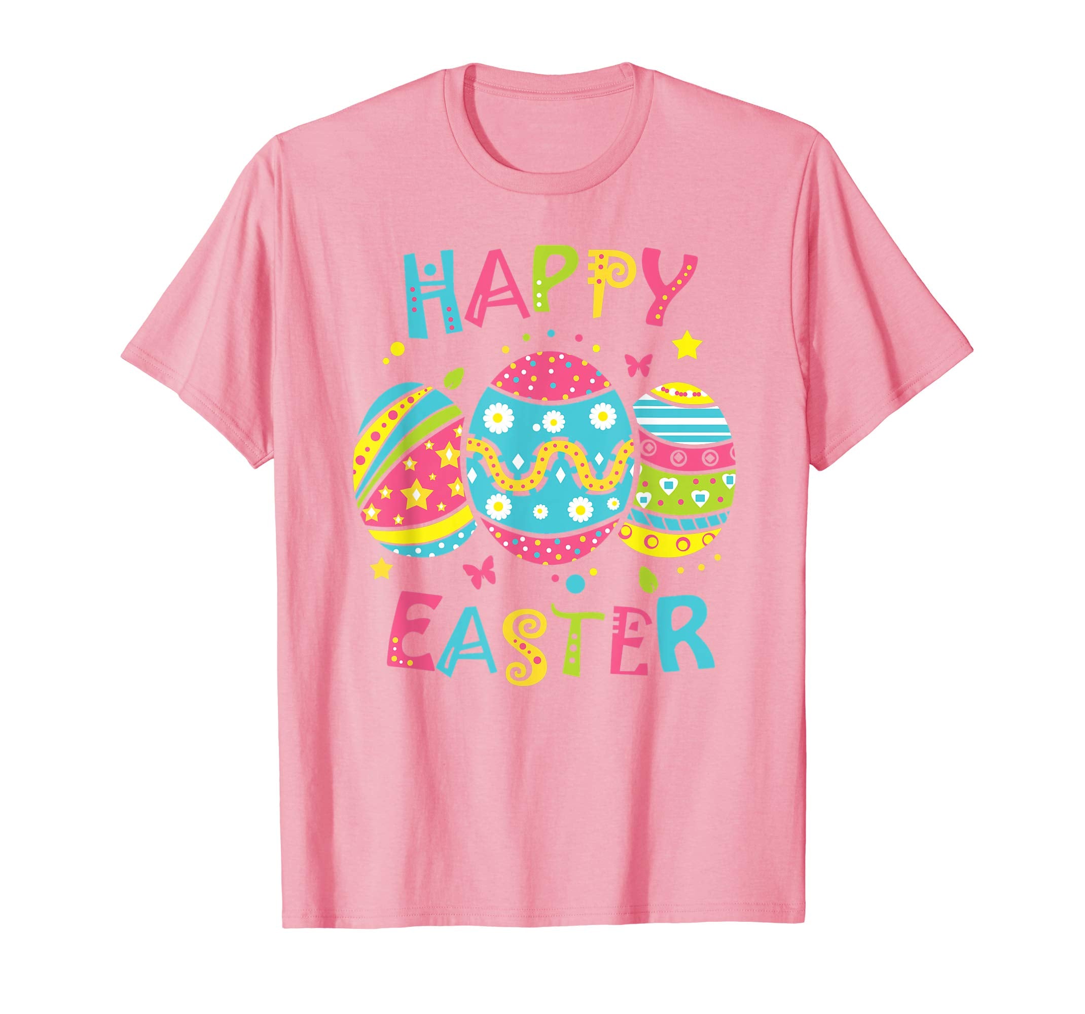 Happy Easter Shirt for Girls Women Easter Egg Painting Tee