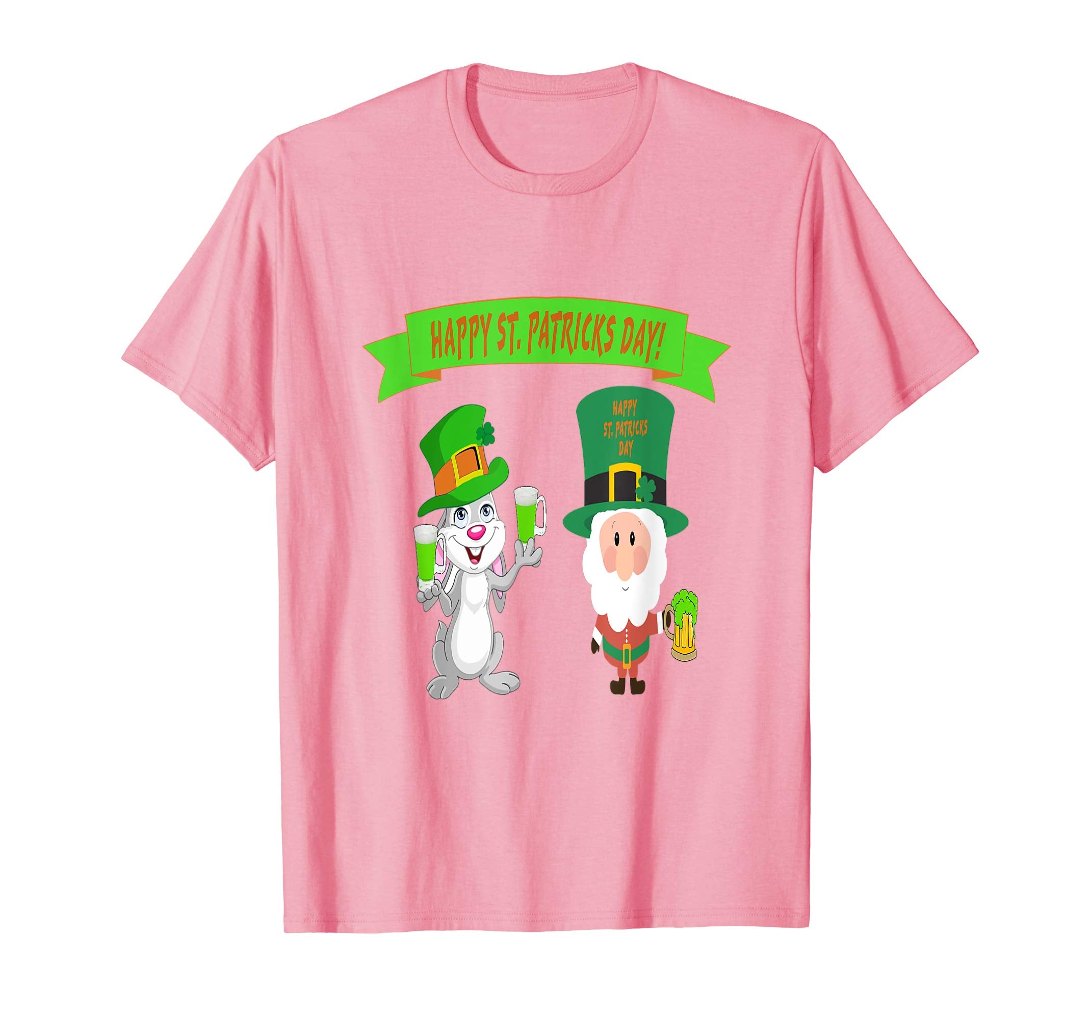 St. Patricks Day Santa and Easter bunny T-shirt