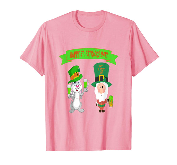 St. Patricks Day Santa and Easter bunny T-shirt