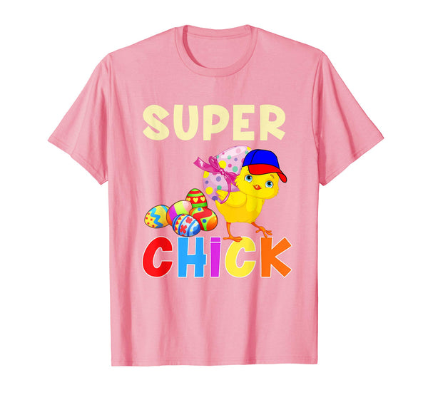 Super Chick Cute Easter T-Shirt With Easter Eggs