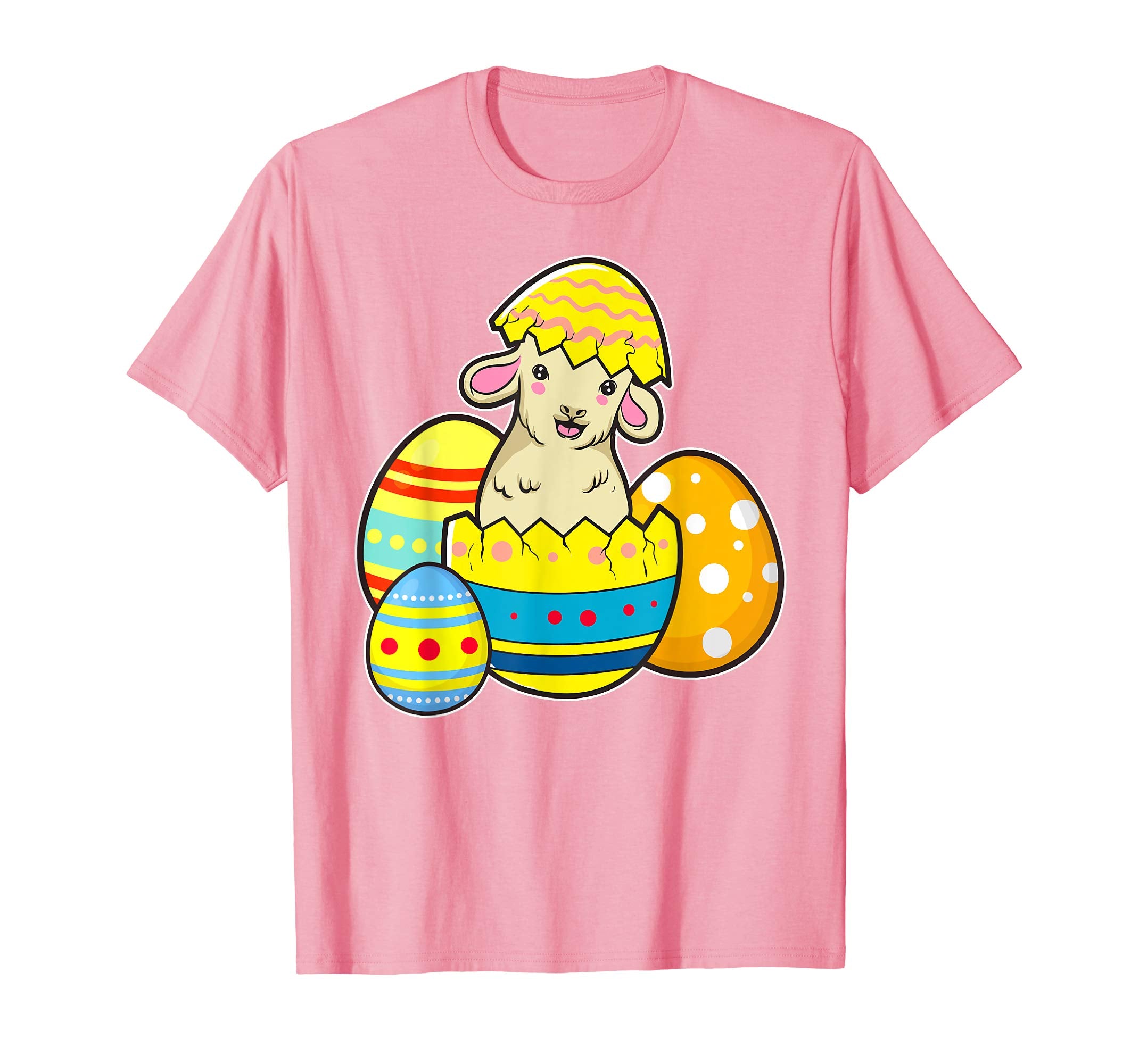 Cute Easter Lamb Shirt Egg Hunt Kids School Spring