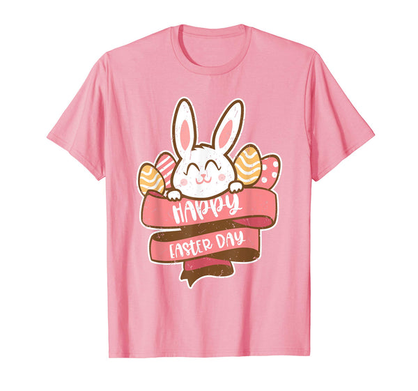 Happy Easter Cute Bunny Eggs Celebrate Christian T-Shirt