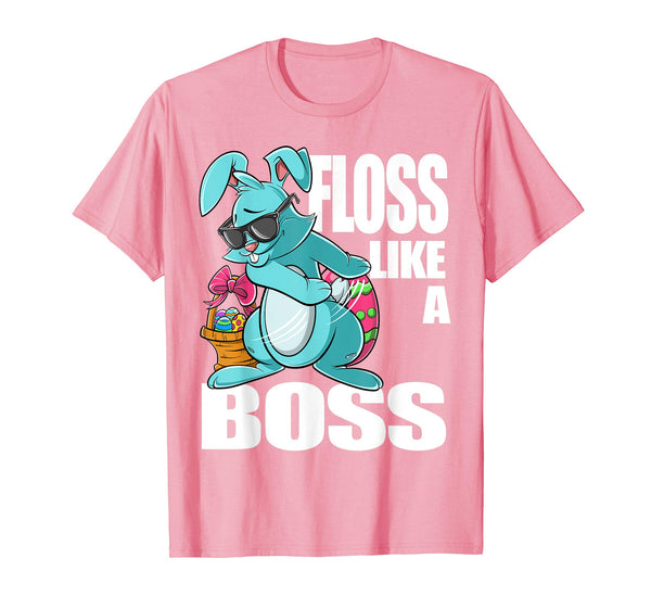 Flossing Bunny Easter Shirt for Boys Girls Floss Like a Boss