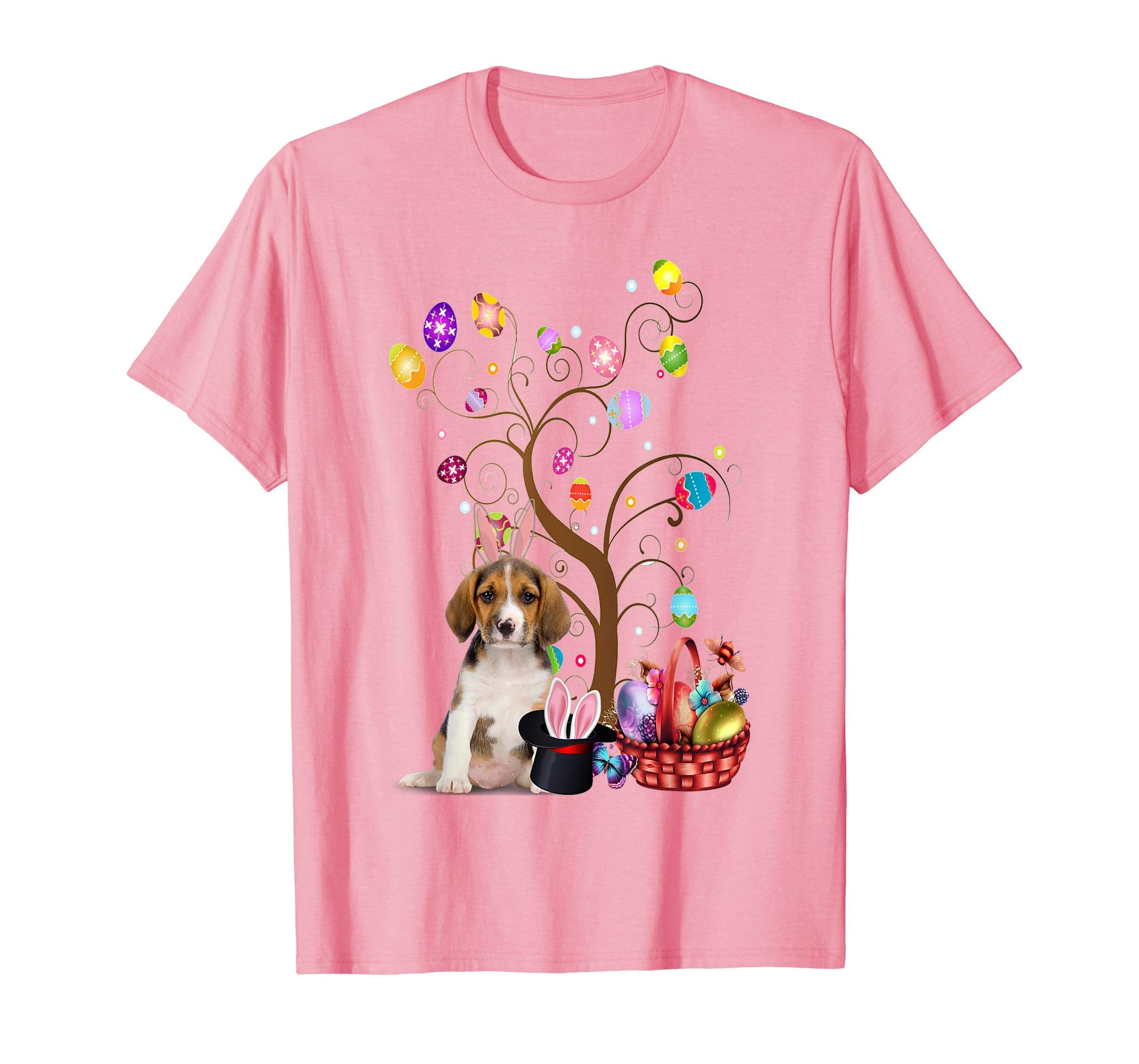 Bunny Beagle Dog Easter Day Hunting Egg TShirt Dad Mom Gift