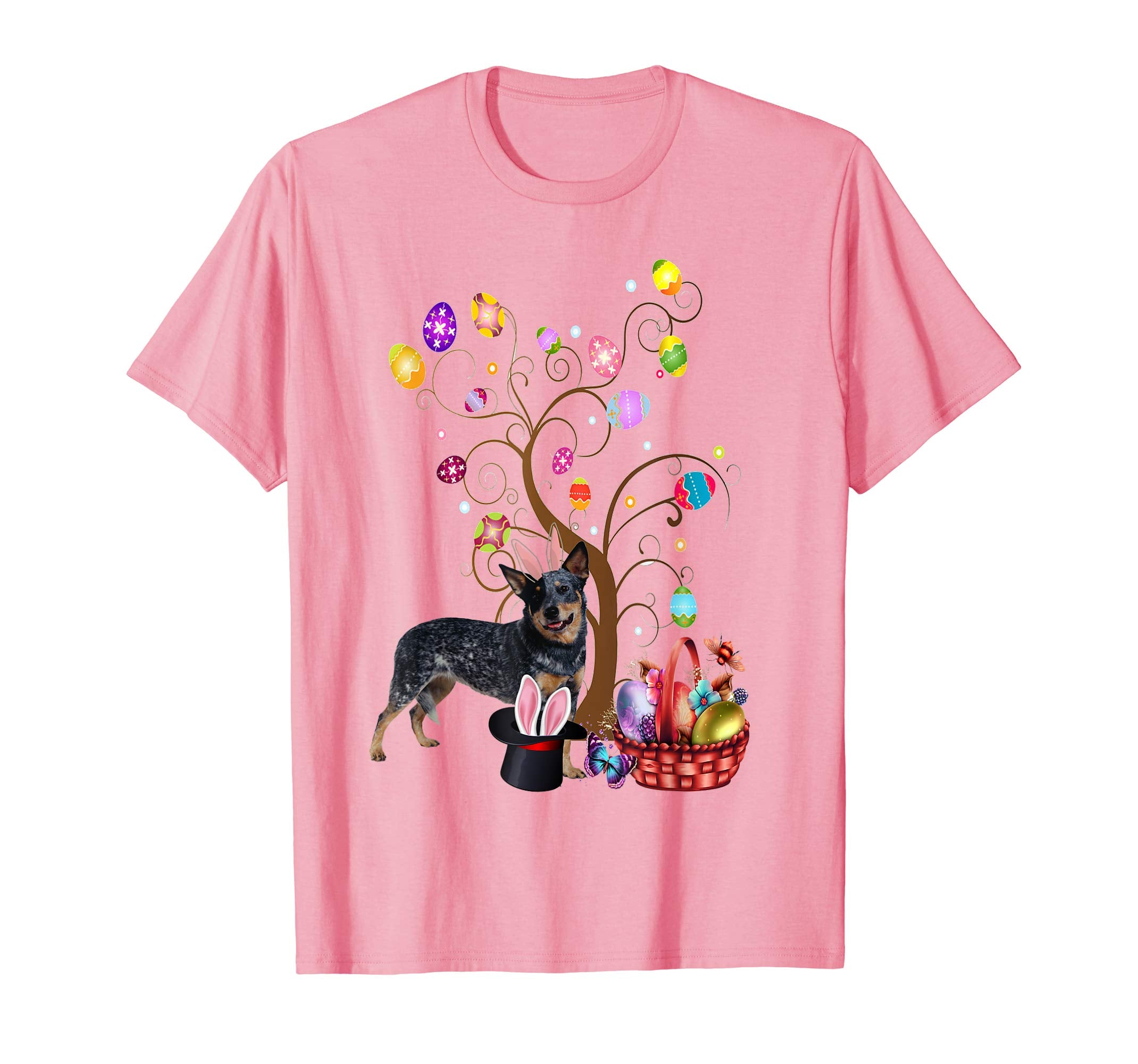 Bunny Australian Cattle Dog Easter Day Hunting Egg T-Shirt