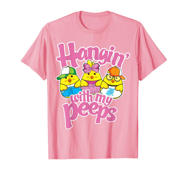 Kids Hanging with my peeps shirt Easter Egg Hunt T-shirt Tee