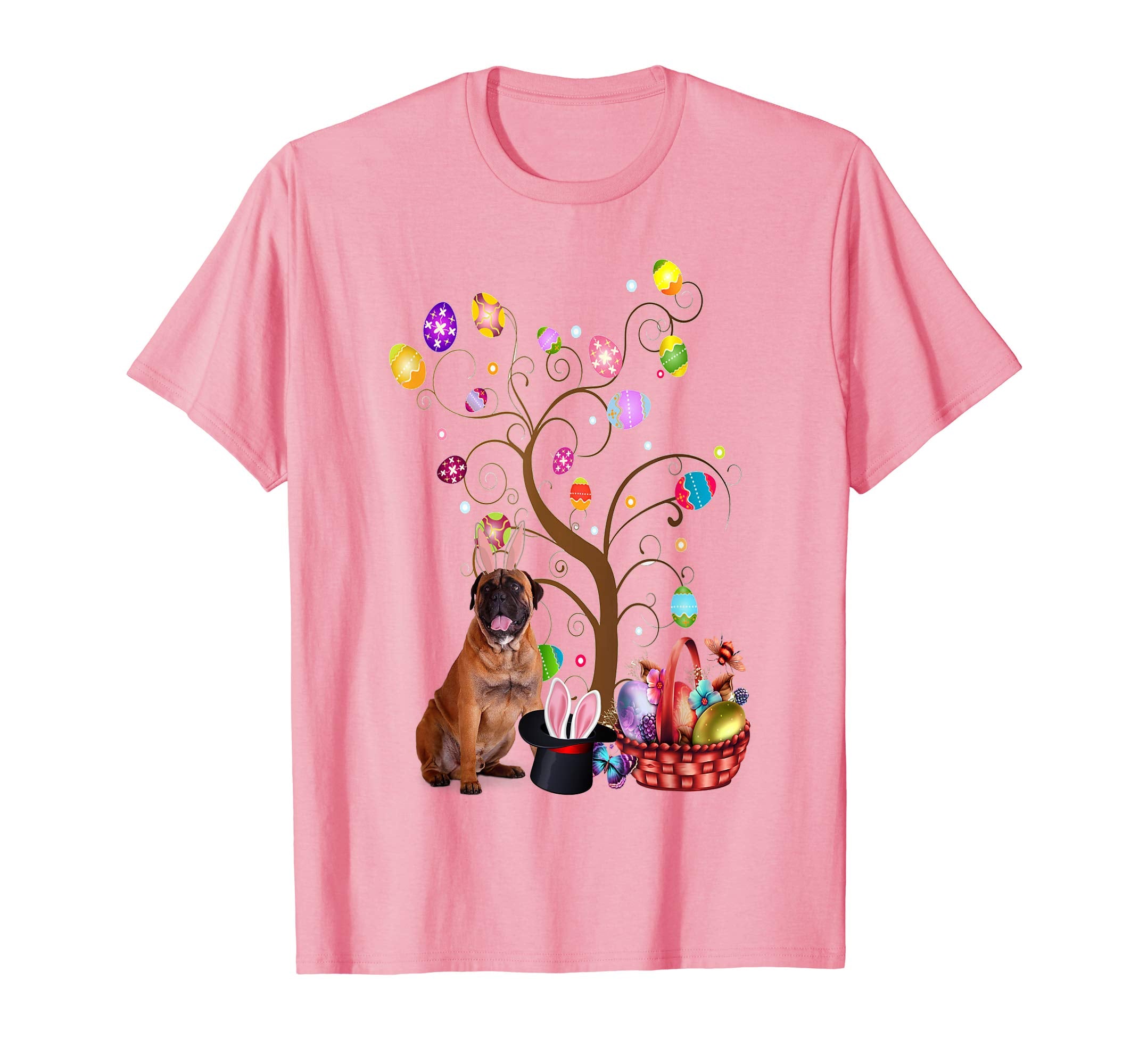 Bunny Bullmastiff Easter Day Hunting Egg TShirt Dad Mom Gift