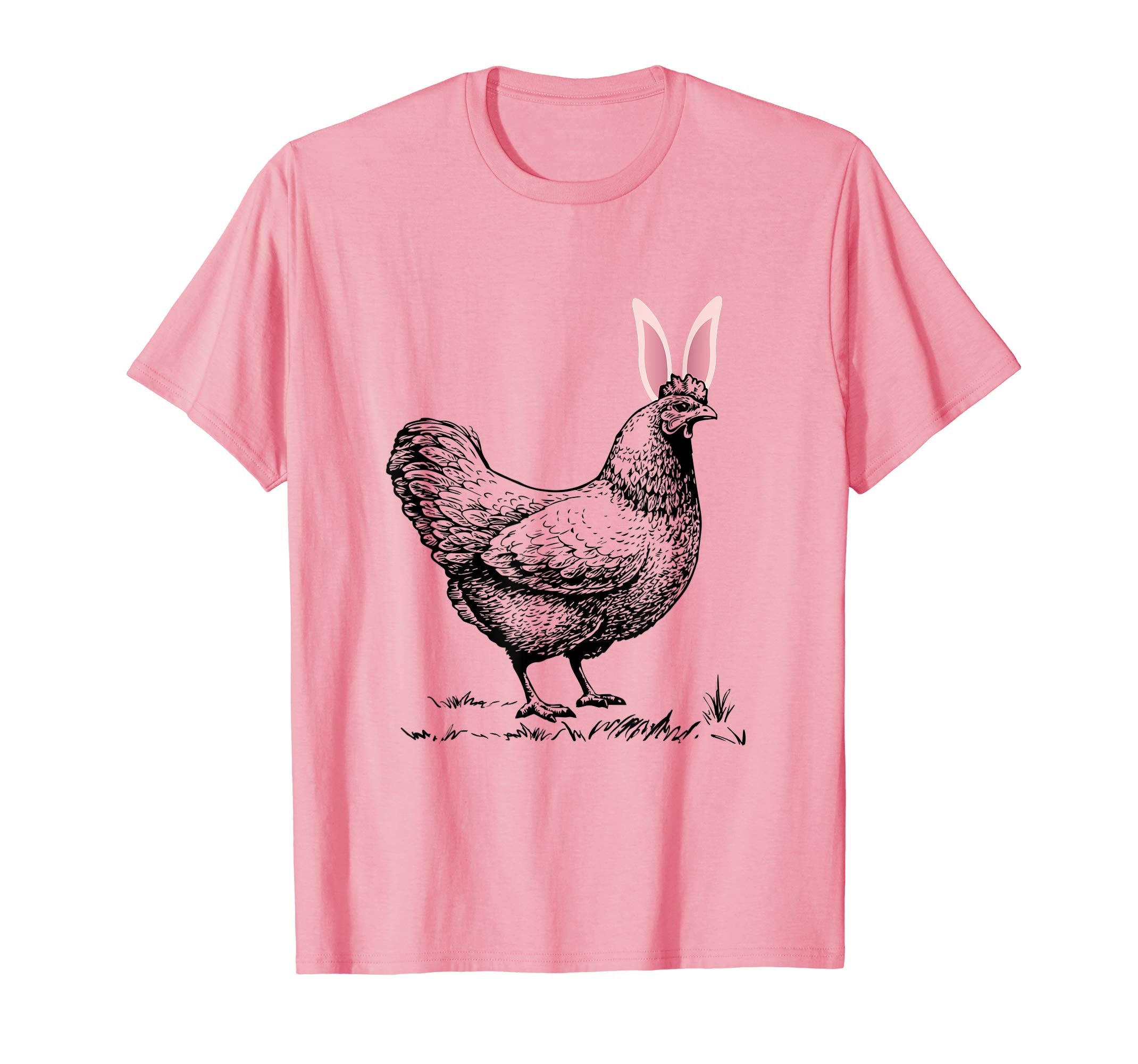 Chicken Hen Easter Bunny Rabbit Ears Funny T-Shirt Tee
