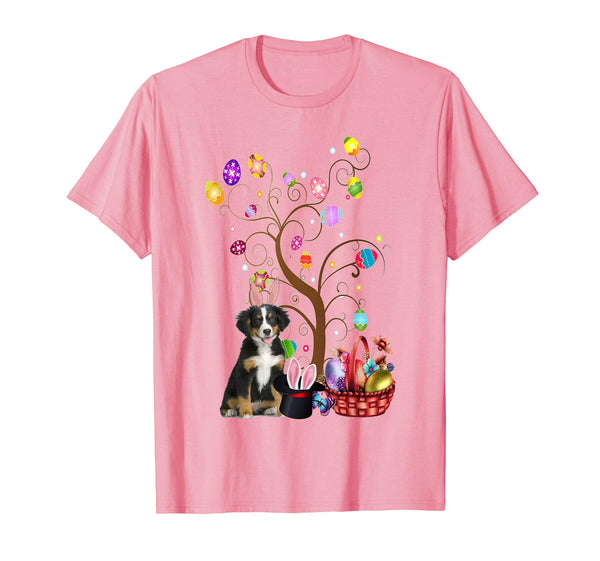 Bunny Bernese Mountain Dog Easter Day Hunting Egg T-Shirt