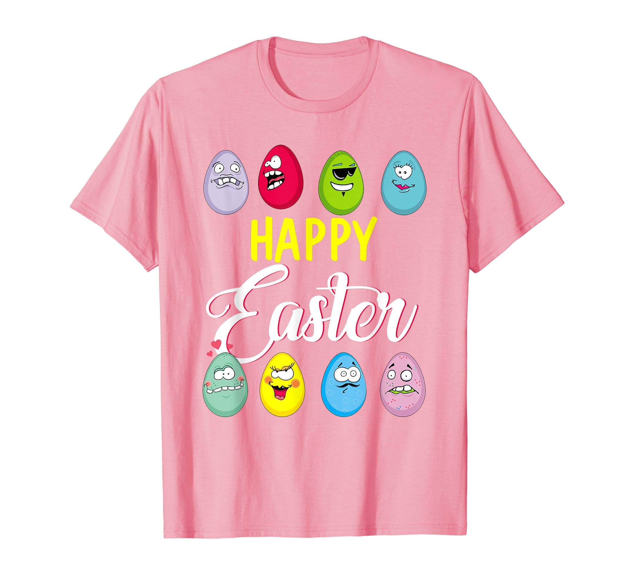 Happy Easter Bunny Tee shirt with Easter Eggs Tee