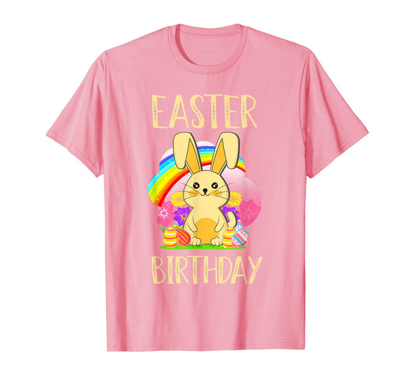 Easter Birthday T Shirt Easter Egg &amp; Bunny Gift Women Girls