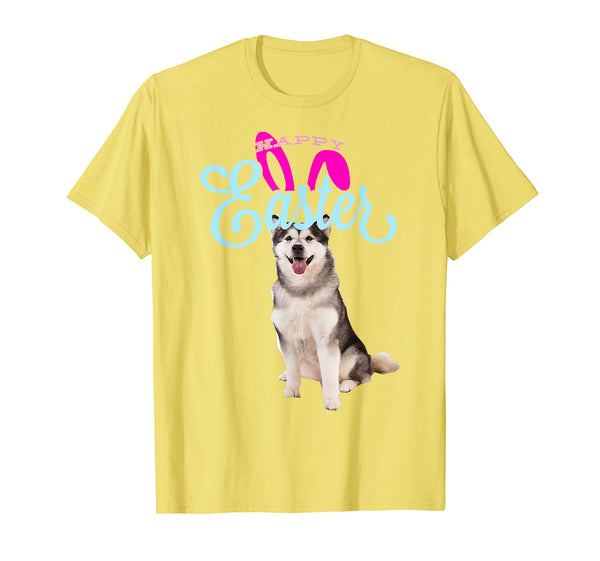 Easter Bunny Alaskan Malamute Tshirt Dog Men Women Gift