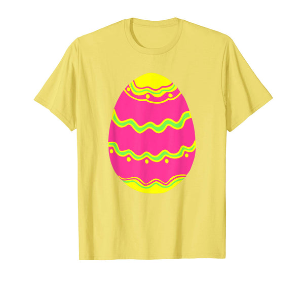 Easter bunny pink and yellow egg tshirt