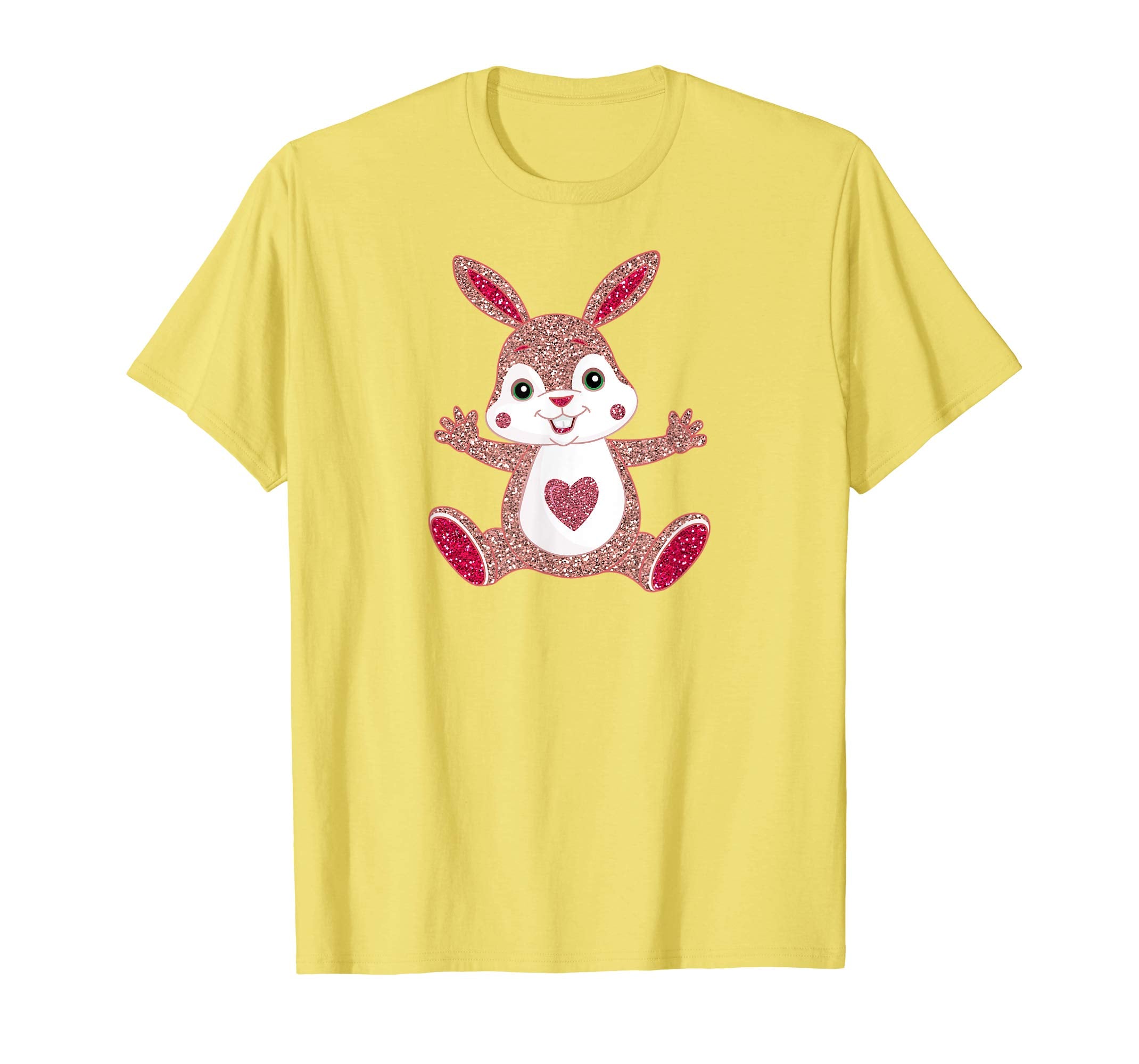 Cool Pink Easter Bunny Hare Spring Heart Love T-Shirt