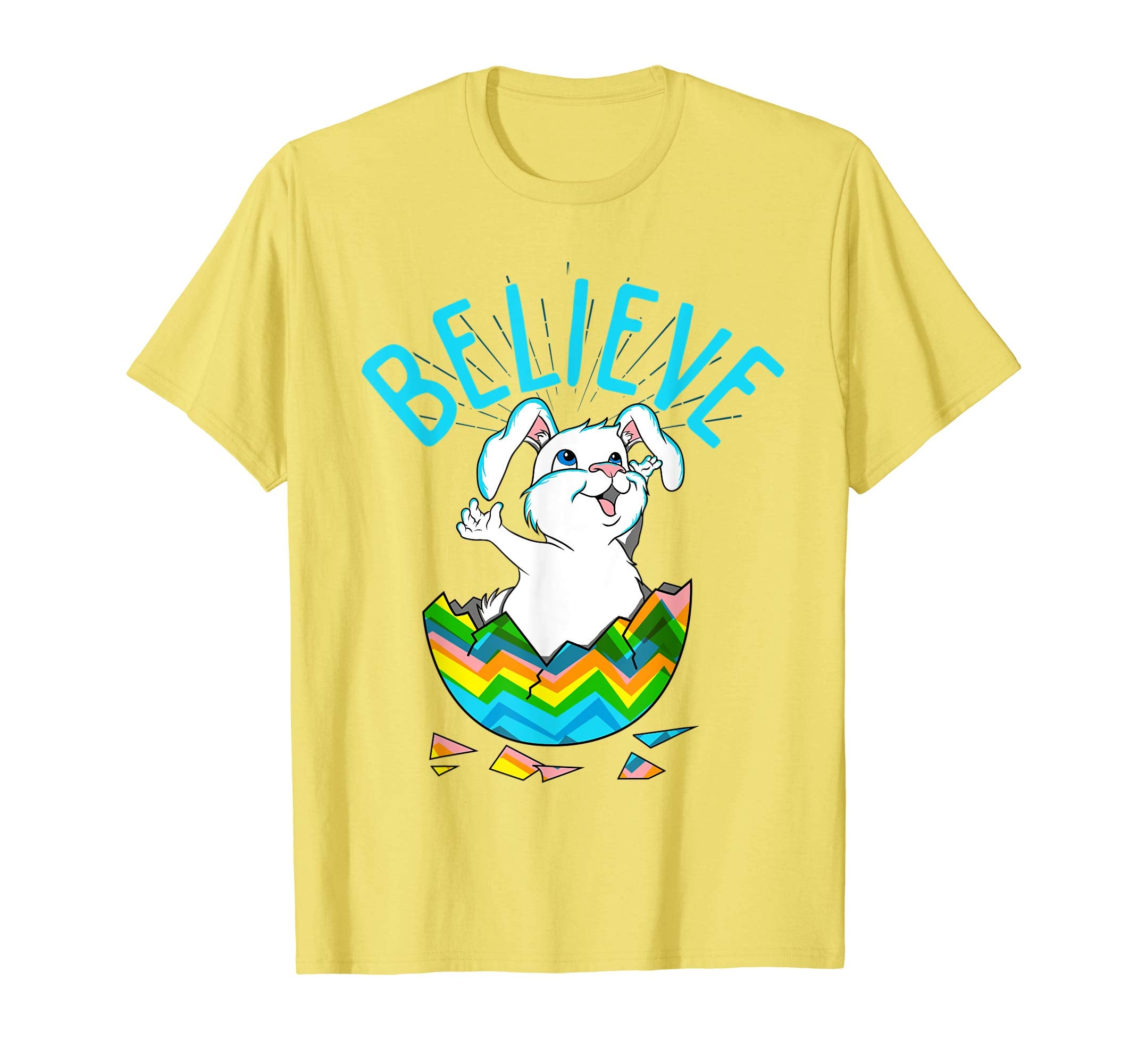 Cute Easter Bunny Shirt Kids Believe Cute Eggs Boys Girls
