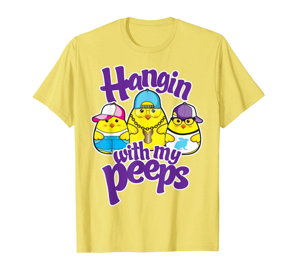 Girls Hanging with my peeps shirt Easter Egg Hunt Tshirt Tee