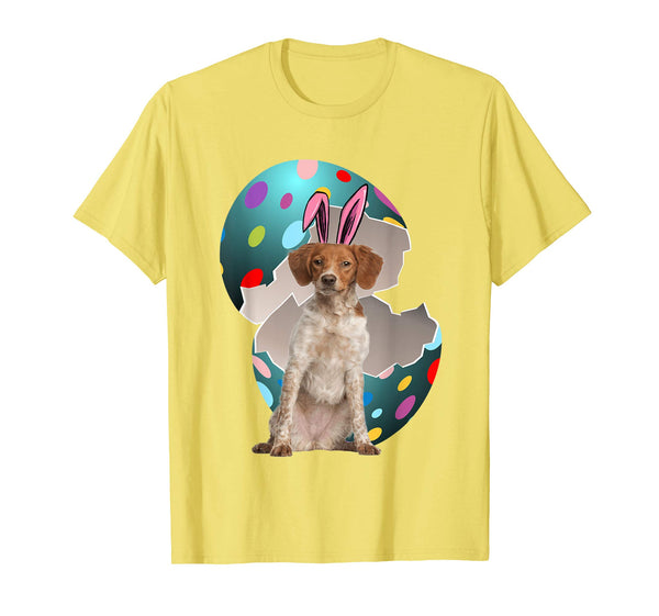 Brittany Spaniel Dad Mom Easter Day Gift T shirt