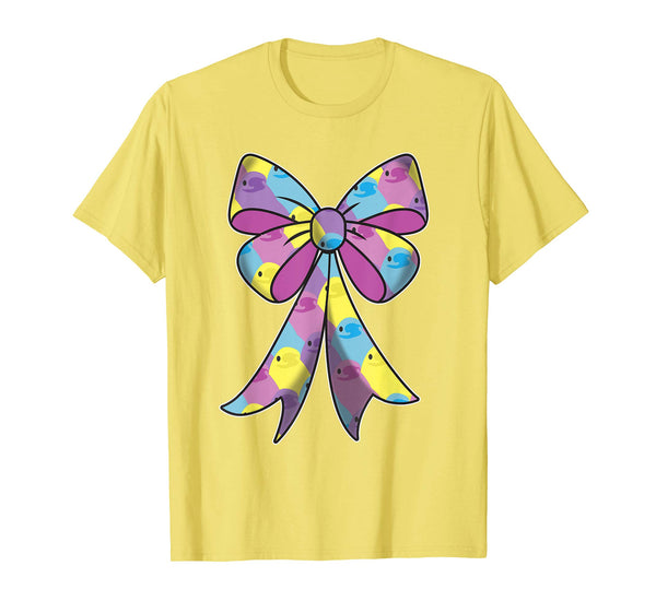 Cute Easter Peeps shirt for Girls Bow t-shirt Egg Hunt Tee