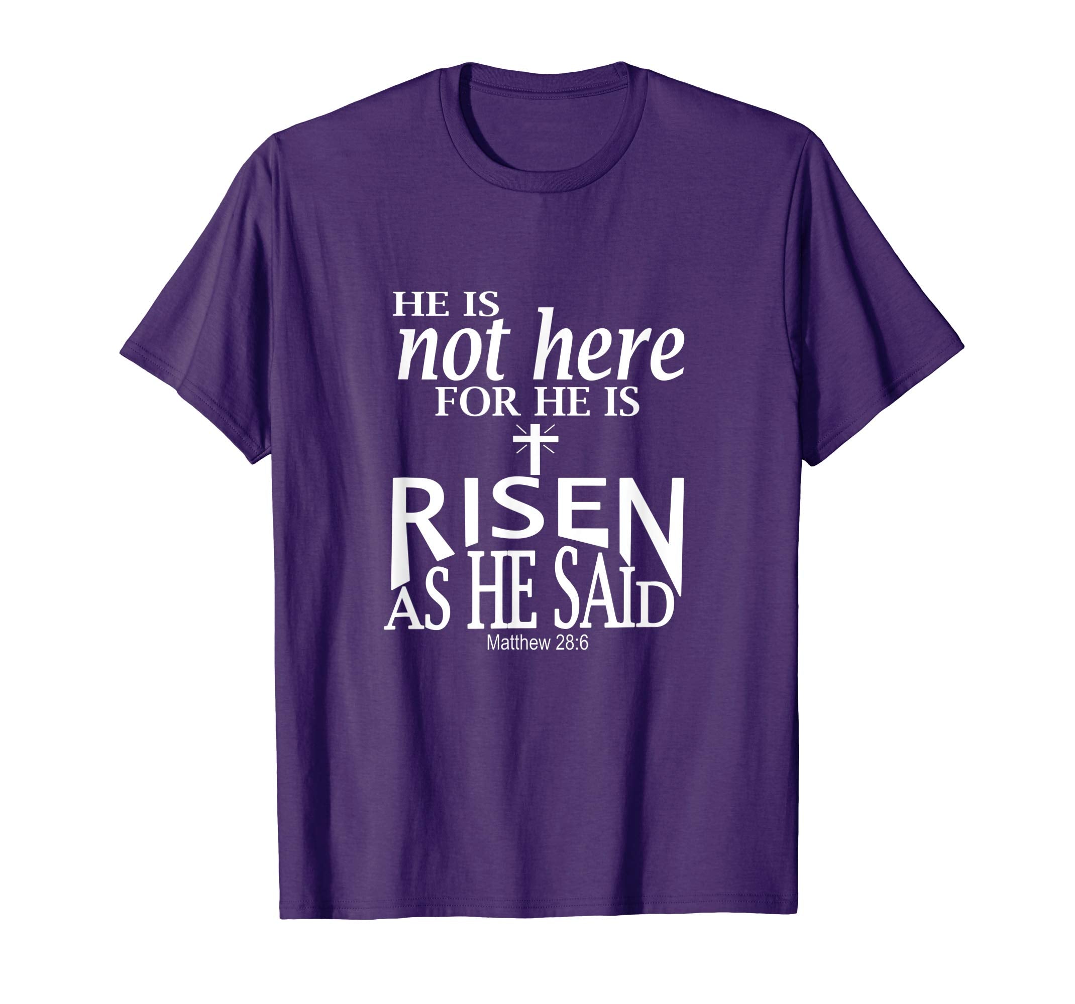 Christian Easter Shirts For Women &amp; Men-He Is Risen Tee