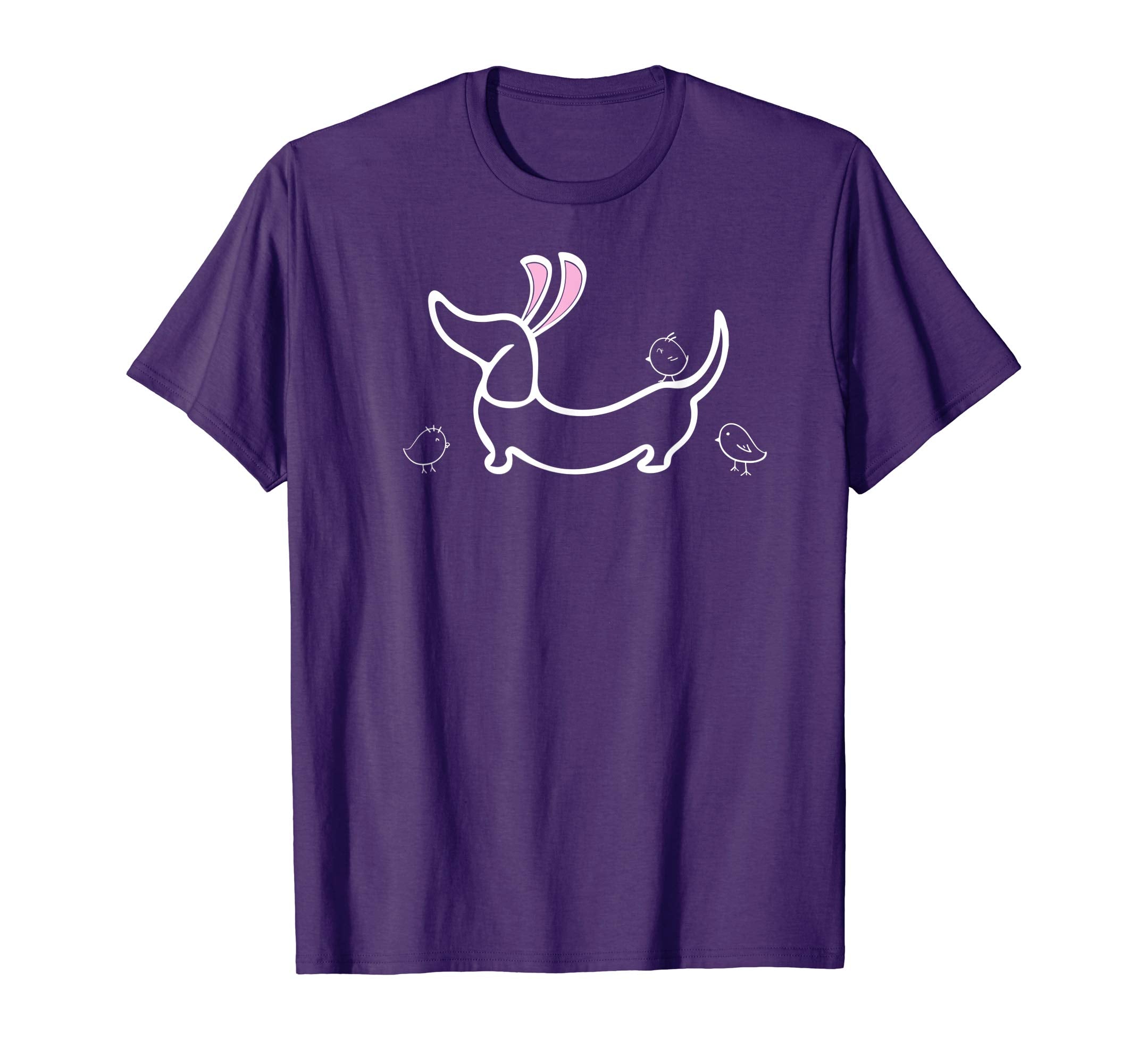 Easter Bunny Ears and Chicks Dachshund T-Shirt
