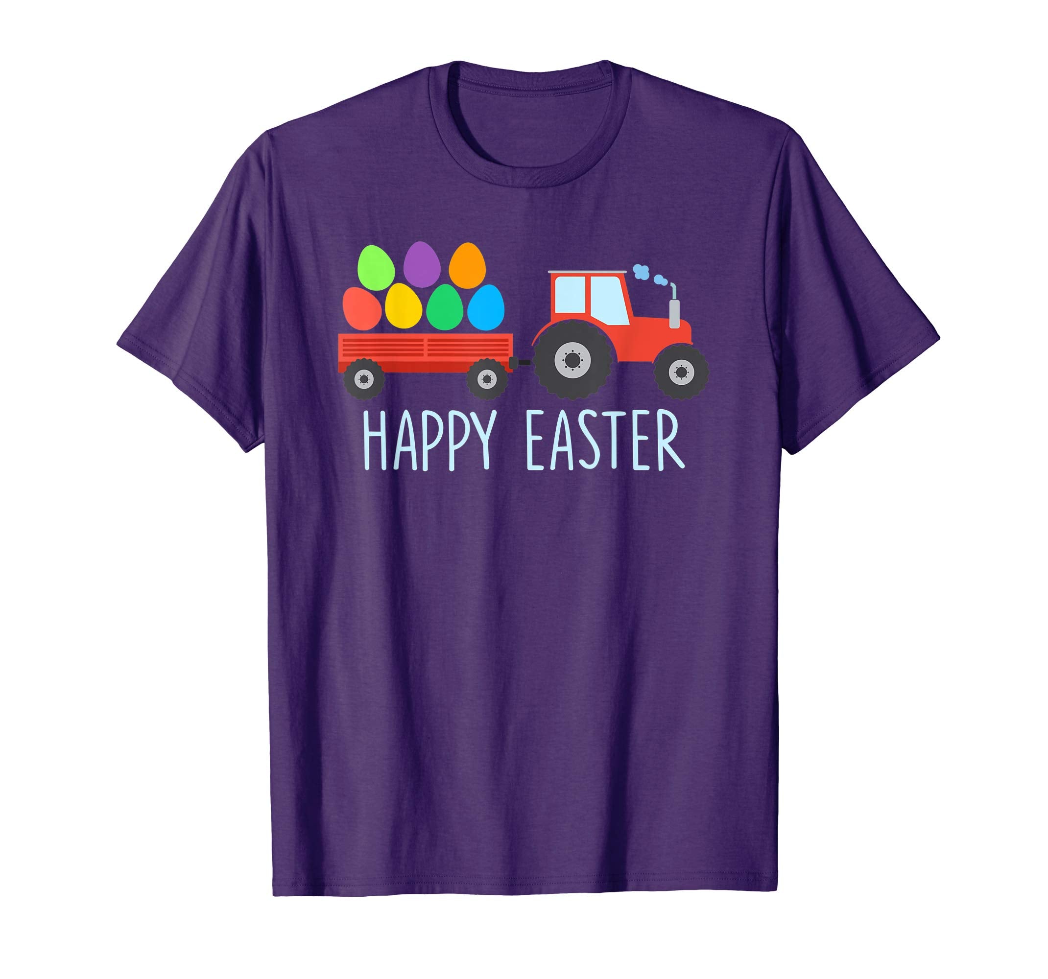 Easter Egg Hunt Tractor T-Shirt Boys Girls Kids Toddlers