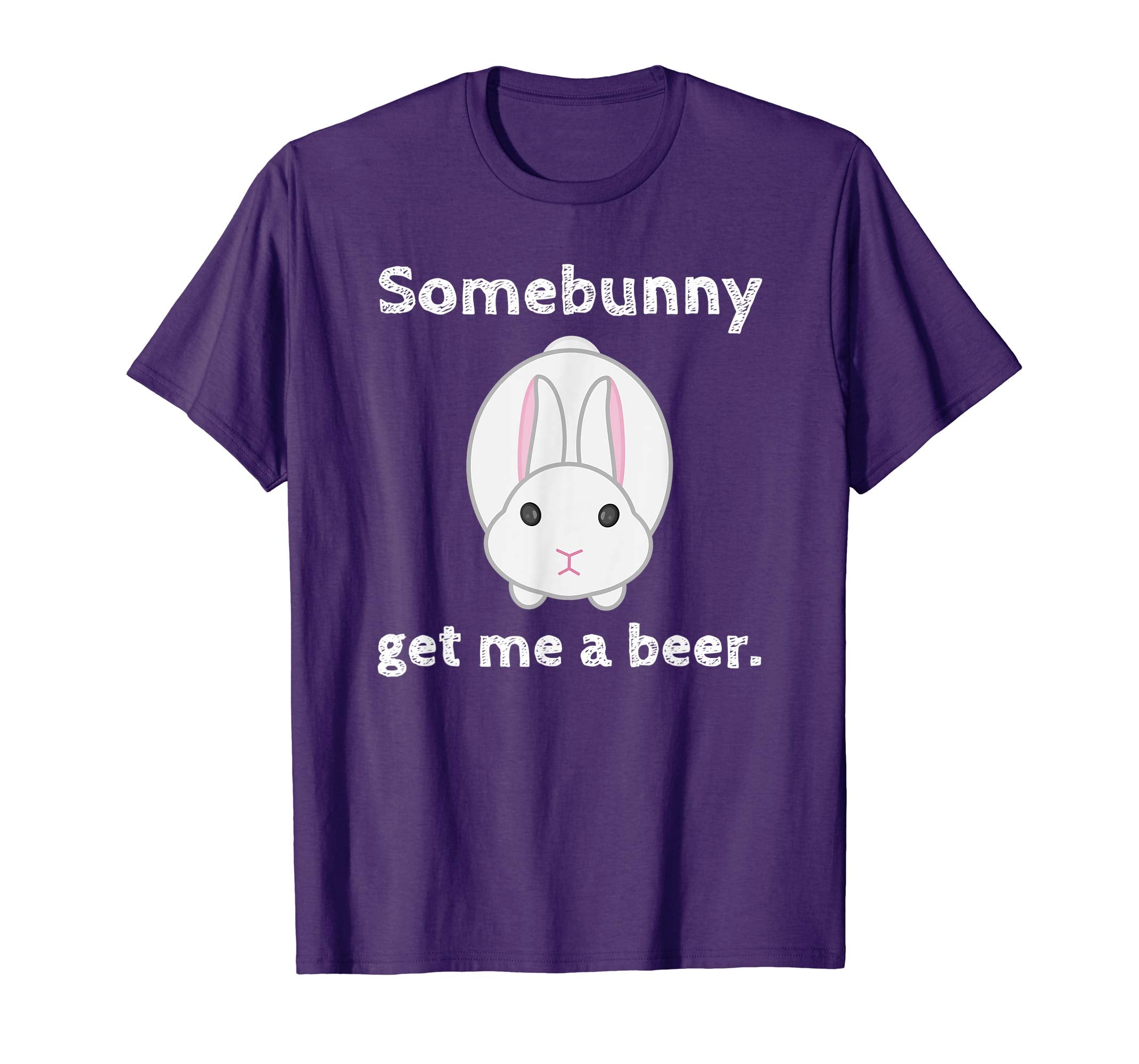 Easter Gift for Men Women Some Bunny Get me a Beer Tshirt