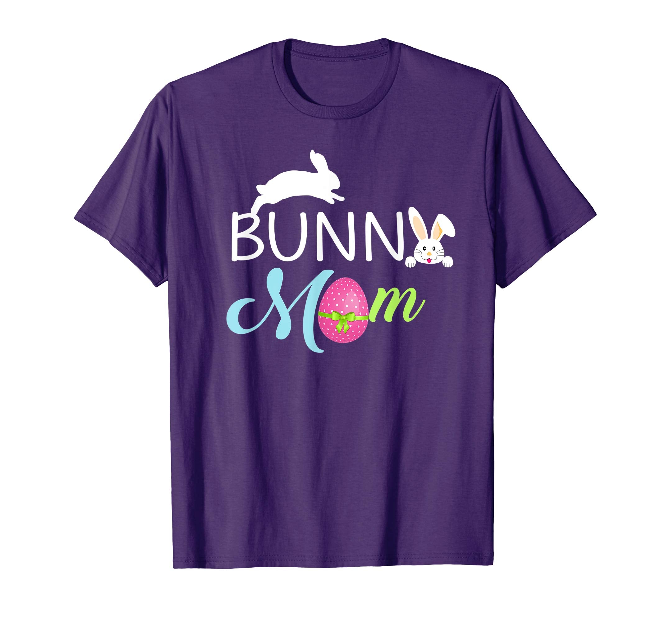 Bunny Mom Funny Bunnies White Rabbit T-Shirt- Easter Mom Tee