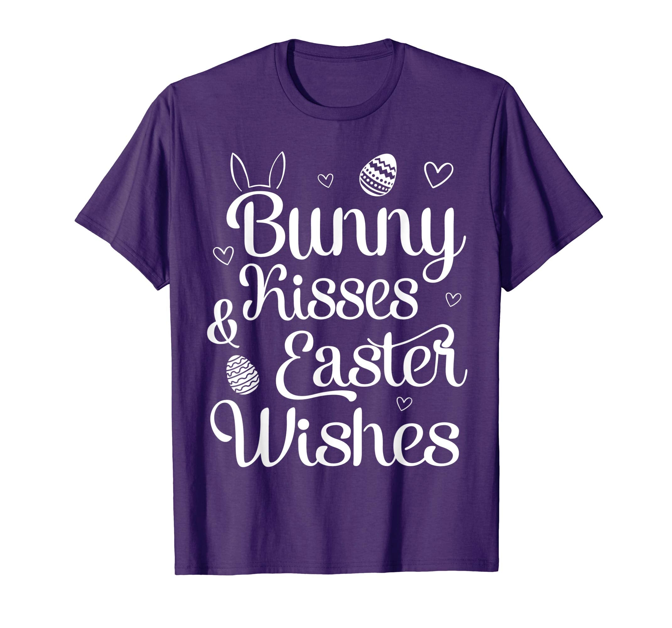 Hearts Bunny Faces Eggs Shirt Bunny Kisses &amp; Easter Wishes